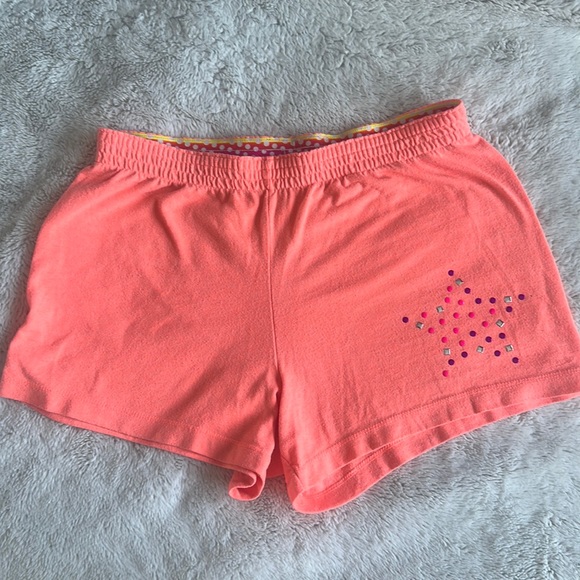 Faded Glory Orange Soft Star Shorts Size L/G (10/12) (Girls) - Picture 1 of 4